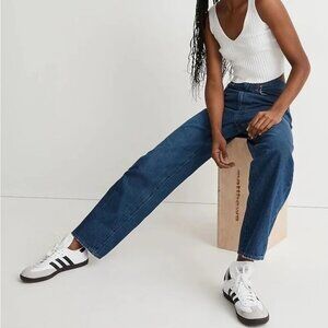Madewell Baggy Straight Leg Jeans Size 32 Classic Blue Denim Relaxed Vintage